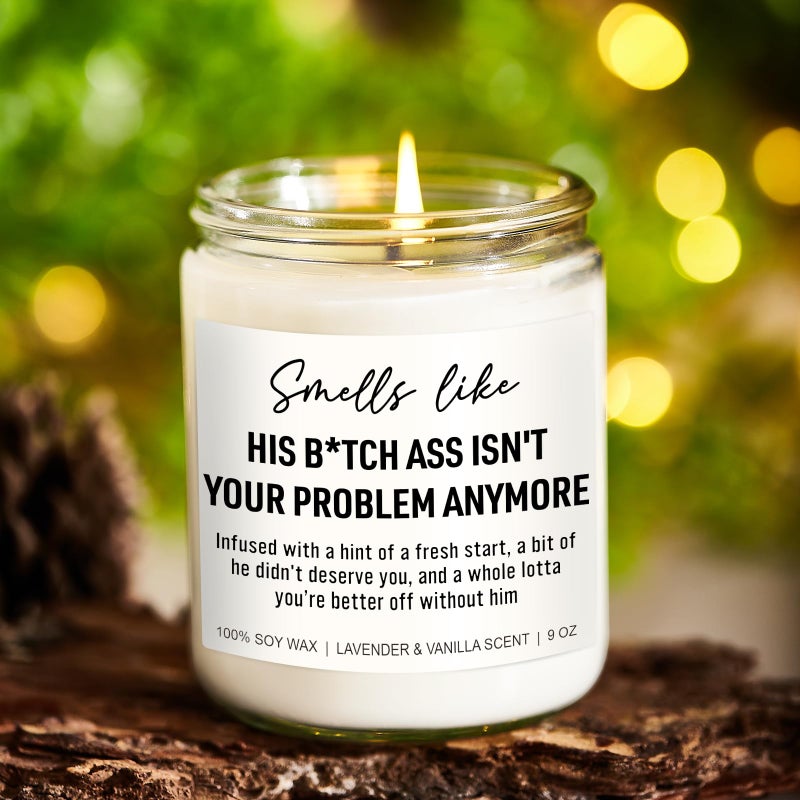 Younift Funny Divorce Candles  Divorce Gifts for Women  Divorce Party Decorations  Breakup Gifts for Women  Cheer up  Break up Gifts for Her  Gifts for Newly Divorced Woman  Ex Boyfriend Gifts - Image 4